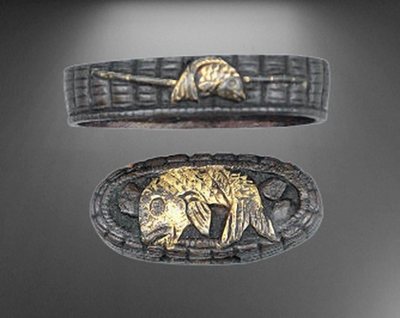 Fuchi-Kashira Nr. 3 (späte Edo-Periode)