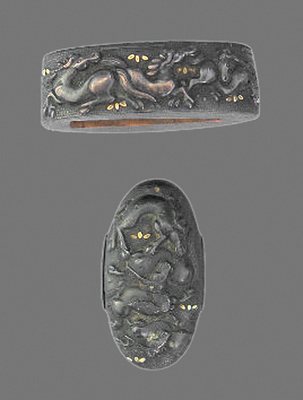 Fuchi-Kashira Nr. 29 (späte Edo Periode)