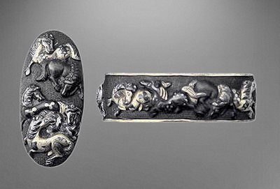 Fuchi-Kashira Nr. 33 (späte Edo Periode)