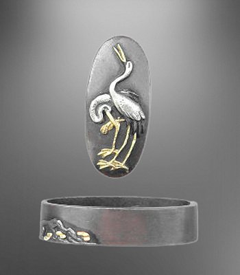 Fuchi-Kashira Nr. 36 (späte Edo Periode)