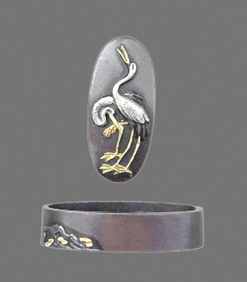 Fuchi-Kashira Nr. 36 (späte Edo Periode)