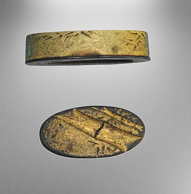 Fuchi-Kashira Nr. 38 (späte Edo Periode)